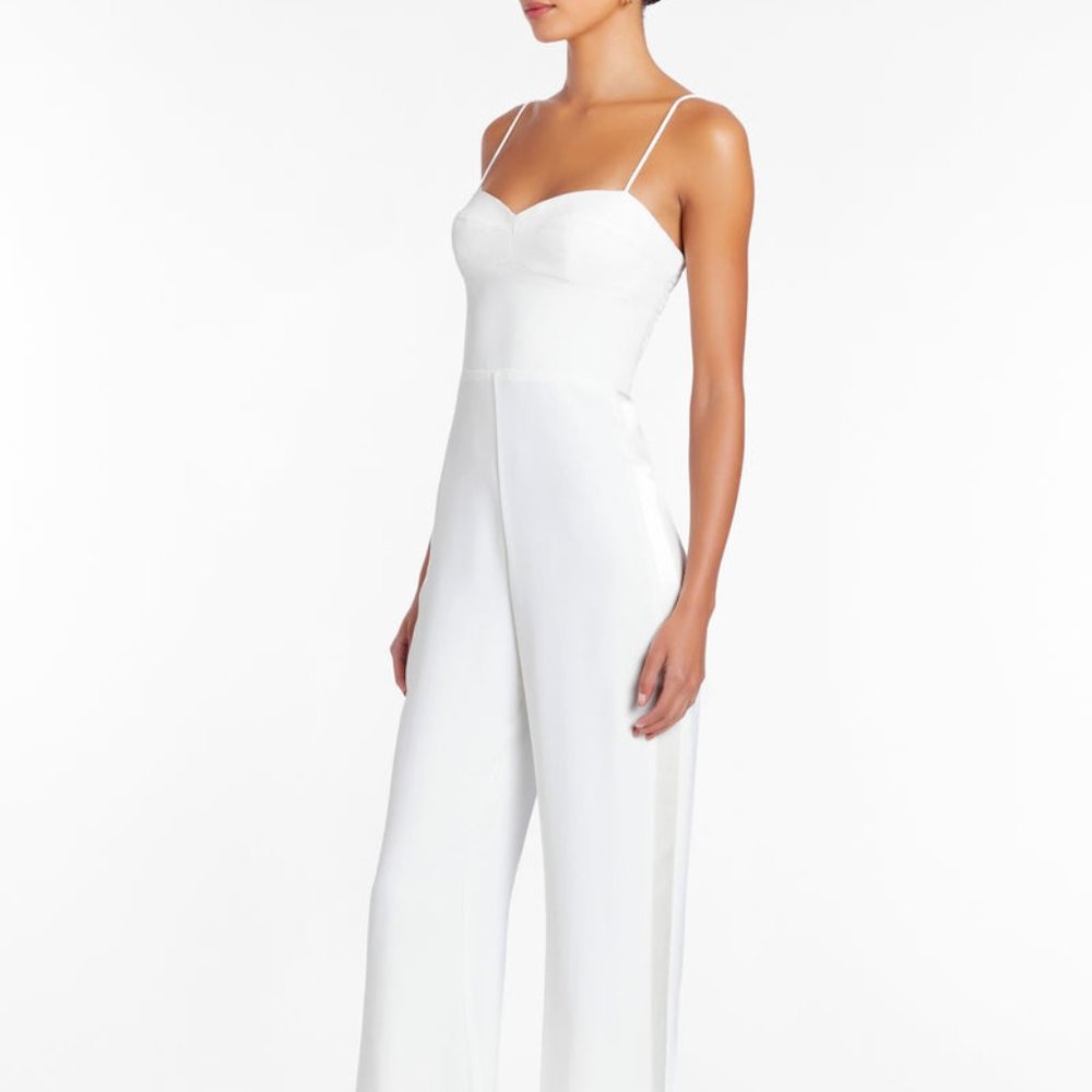 Amanda Uprichard Champagne Jumpsuit